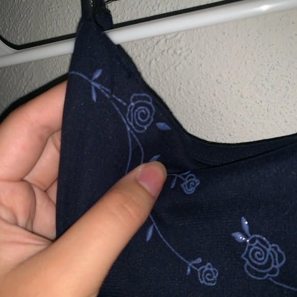 city triangles 90s vintage rose floral prom dress - Picture 8 of 8